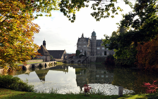Hmelschenburg im Oktober 2013, Foto: Beate Langels, Trakehner Gestt Hmelschenburg - Beate Langels