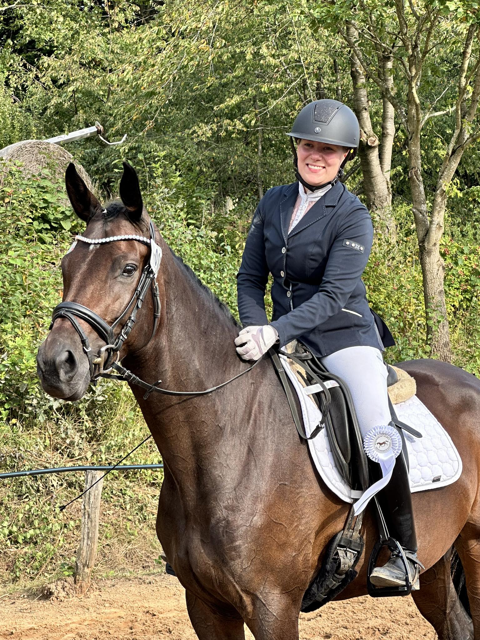 Valentiana v. His Moment x High Motion (4jhrig) - 3. Platz Reitpferdeprfung in Uslar - 09/2025 - 
Foto: Sabine Beyer