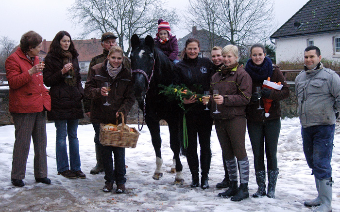 Kostolany's 28. Geburtstag - am 10. Dezember 2012, Foto: Beate Langels, Trakehner Gestt Hmelschenburg - Beate Langels