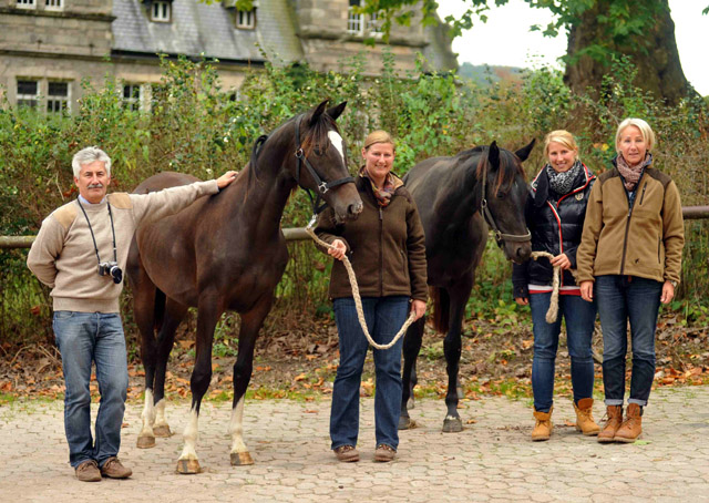 Gloria Gaynor von Saint Cyr u.d. Greta Garbo v. Alter Fritz und Valerija von Summertime u.d. Pr.u.StPrSt. Vittoria v. Exclusiv, Foto: Beate Langels, Trakehner Gestt Hmelschenburg