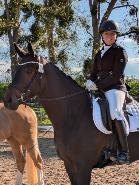 Valentiana v. His Moment x High Motion (4jhrig) - 3. Platz Reitpferdeprfung in Harbarnsen - 26. April 2025 - 
Foto: Sabine Beyer