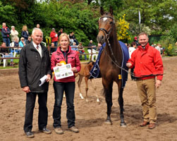 Sieger der Hengstfohlen: Freudenfest u.d. Donauopal v. Patmos, Zchterin Birgit Fiener
