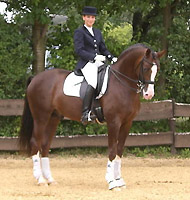 Ostpreue v. Freudenfest mit seiner Besitzerin Meike Heinelt