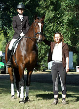 Viareggio - Dunkelbrauner Trakehner Wallach von Exclusiv - Showmaster - beim Trakehner Bundesturnier in Hannover 2008